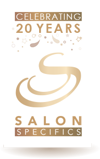 Salon Specifics 20 year logo